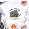 I’m not depressed i have Copd Fatigue Copd Awareness version cat shirt