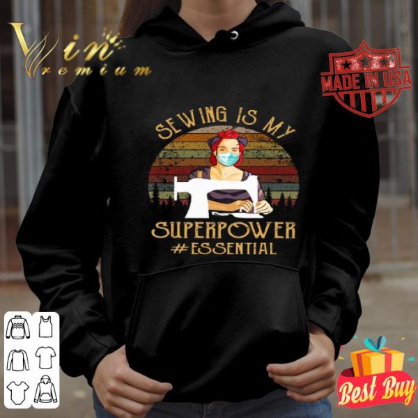 Sewing is my superpower #Essential Vintage Coronavirus shirt