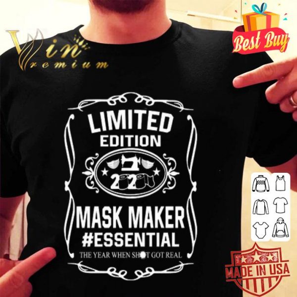 Limited Edition 2020 Mask Maker #essential Coronavirus shirt