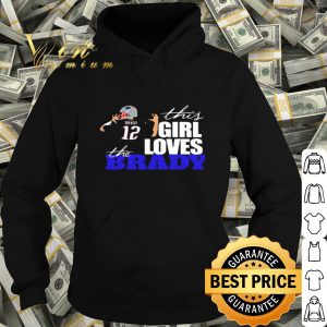 This girl loves the Tom Brady 12 shirt