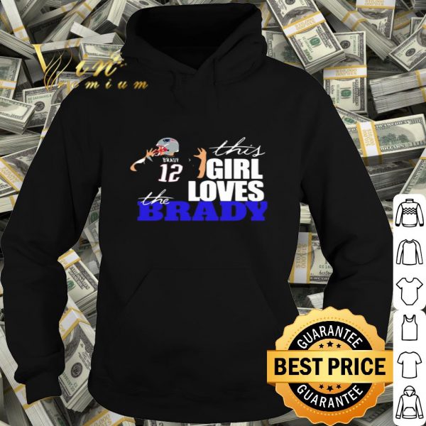 This girl loves the Tom Brady 12 shirt