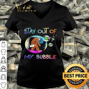 Bigfoot mask stay out of my bubble Coronavirus shirt