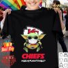 Baby Yoda mask Kansas City Chiefs #quarantined Coronavirus shirt