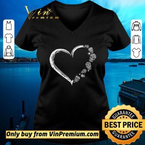 Top Heart Skulls Tattoo shirt sweater