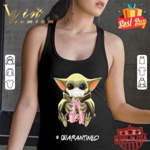 Baby Yoda mask ballet shoes #quarantined Coronavirus shirt