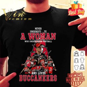 Tampa Bay Buccaneers Signatures Never underestimate a Woman shirt
