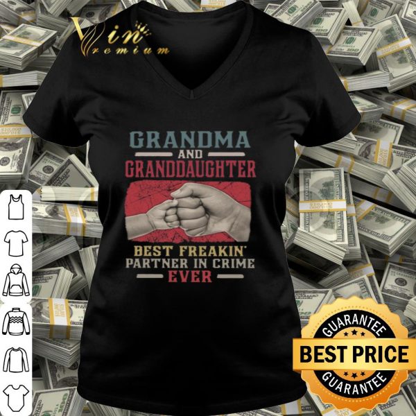 Grandma And Granddaughter Best Freakin Partner In Crime Vintage shirt