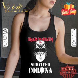 Skull Iron Maiden Mask Survived Coronavirus shirt