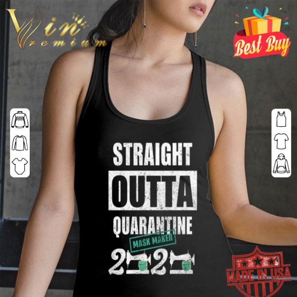 Straight outta quarantine mask maker 2020 Coronavirus shirt