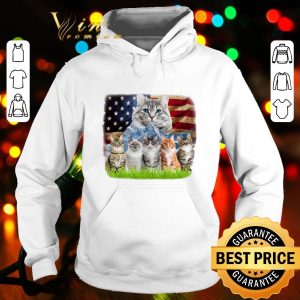 Mountain cats and American flag shirt