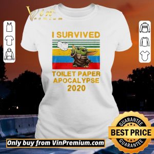 Original I Survived Toilet Paper Apocalypse 2020 Vintage Baby Yoda shirt sweater