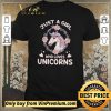 Nice Just A Girl Who Loves Unicorns shirt sweater