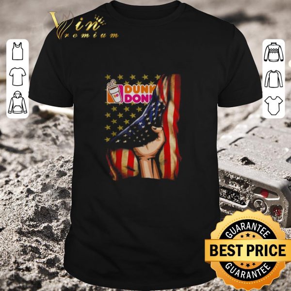 Nice American flag and Dunkin Donut shirt