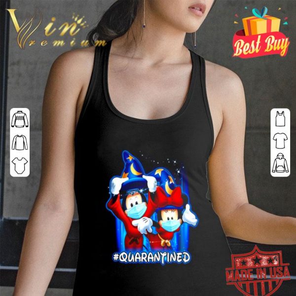 Wizard Mickey and Minnie Mouse mask #quarantined Coronavirus shirt