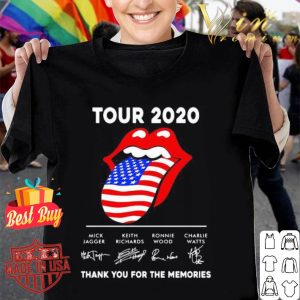 The Rolling Stones Tour 2020 Signatures American Flag shirt