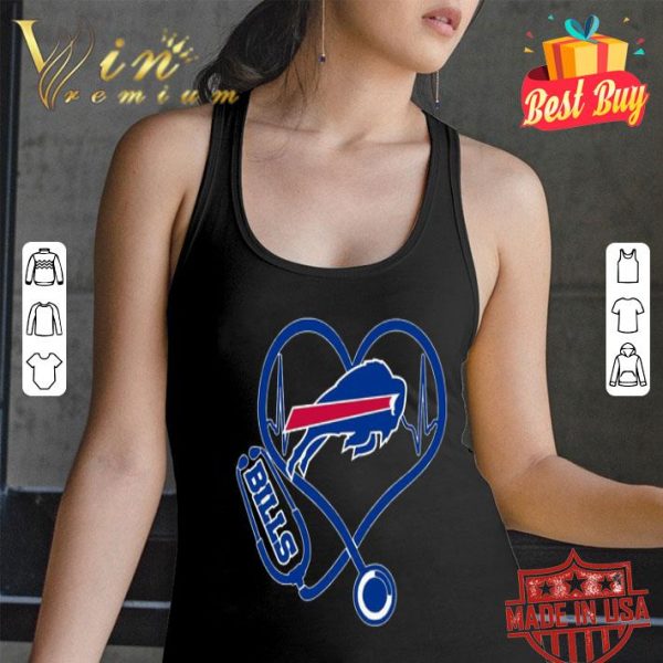 Love Stethoscopes Buffalo Bills heart shirt