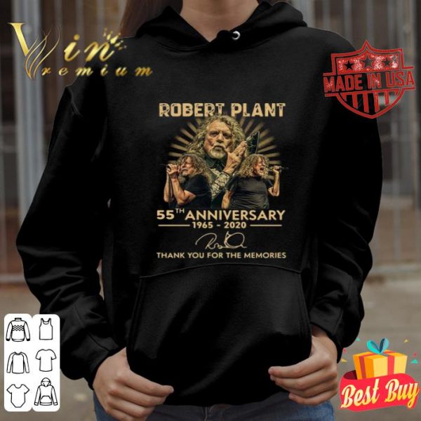 55th anniversary 1965-2020 Robert Plant signature shirt