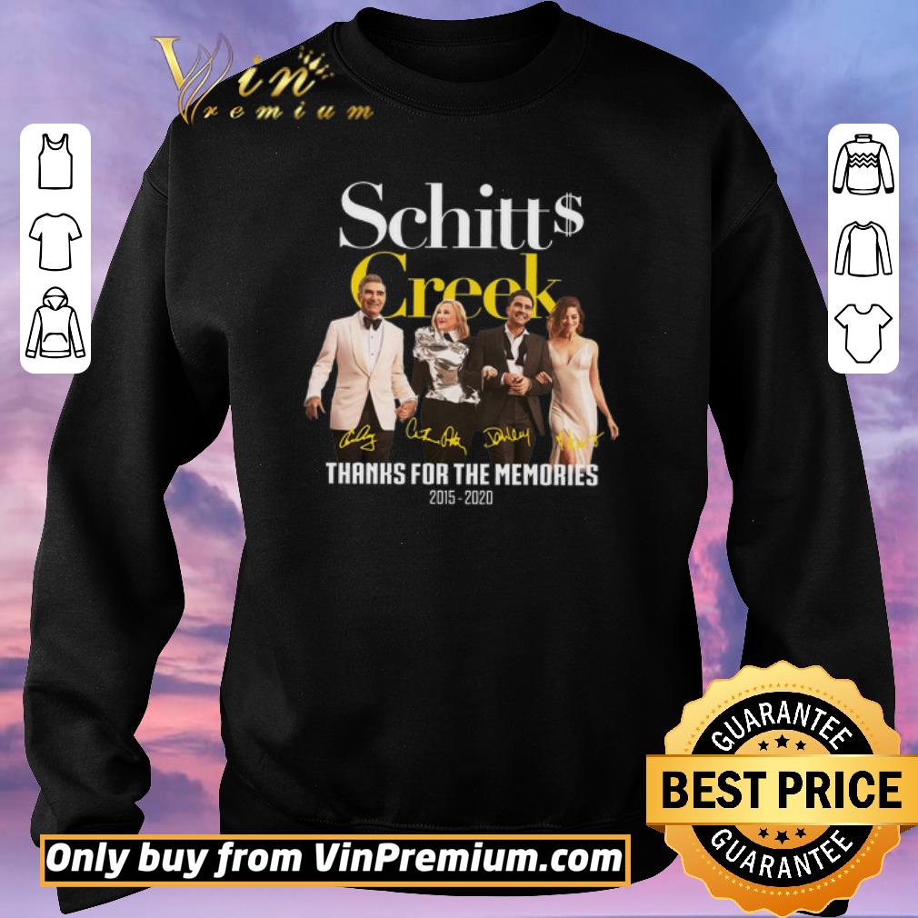 Top Schitt Creek Signature Thanks For The Memories 2015 2020 shirt sweater Top Schitt Creek Signature Thanks For The Memories 2015 2020 shirt sweater