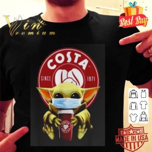 Baby Yoda mask Costa since 1971 Coronavirus shirt