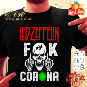 Skull Led Zeppelin fuck Coronavirus shirt