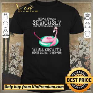 Top Nurse Flamingo Mask People Should Seriously Stop Expecting Normal From Me shirt sweater
