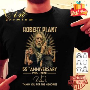 55th anniversary 1965-2020 Robert Plant signature shirt