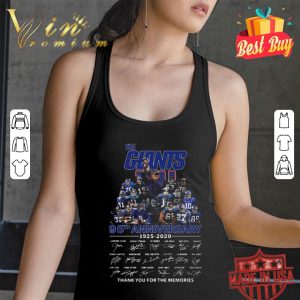 The New York Giants 95th anniversary 1925-2020 all signature shirt
