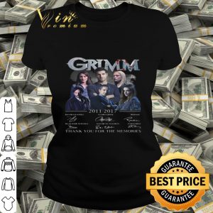 Grimm 2011-2017 all signature thank you for the memories shirt