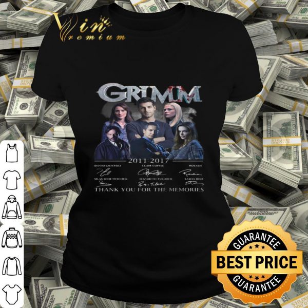 Grimm 2011-2017 all signature thank you for the memories shirt