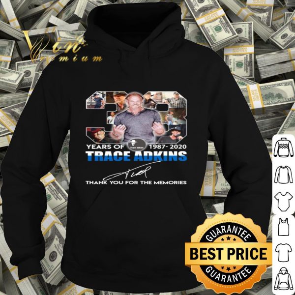 Trace adkins 33 Years of 1987-2020 signed thank you for memories shirt