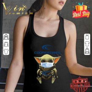 Baby Yoda mask Cooper Tire & Rubber Company shirt
