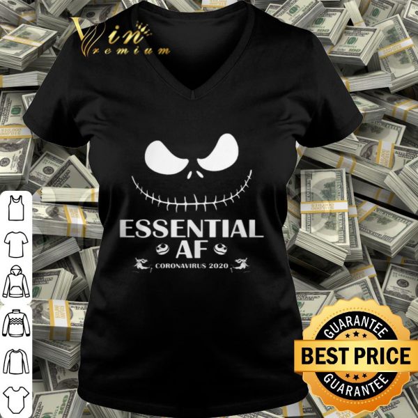 Face Jack Skellington essential AF coronavirus 2020 shirt