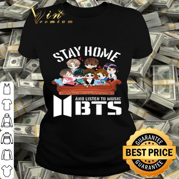 Stay home and listen to music BTS Coronavirus shirt