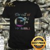 Grumpy Black Cat Wear Mask Stay Out Of My Bubble Coronavirus shirt