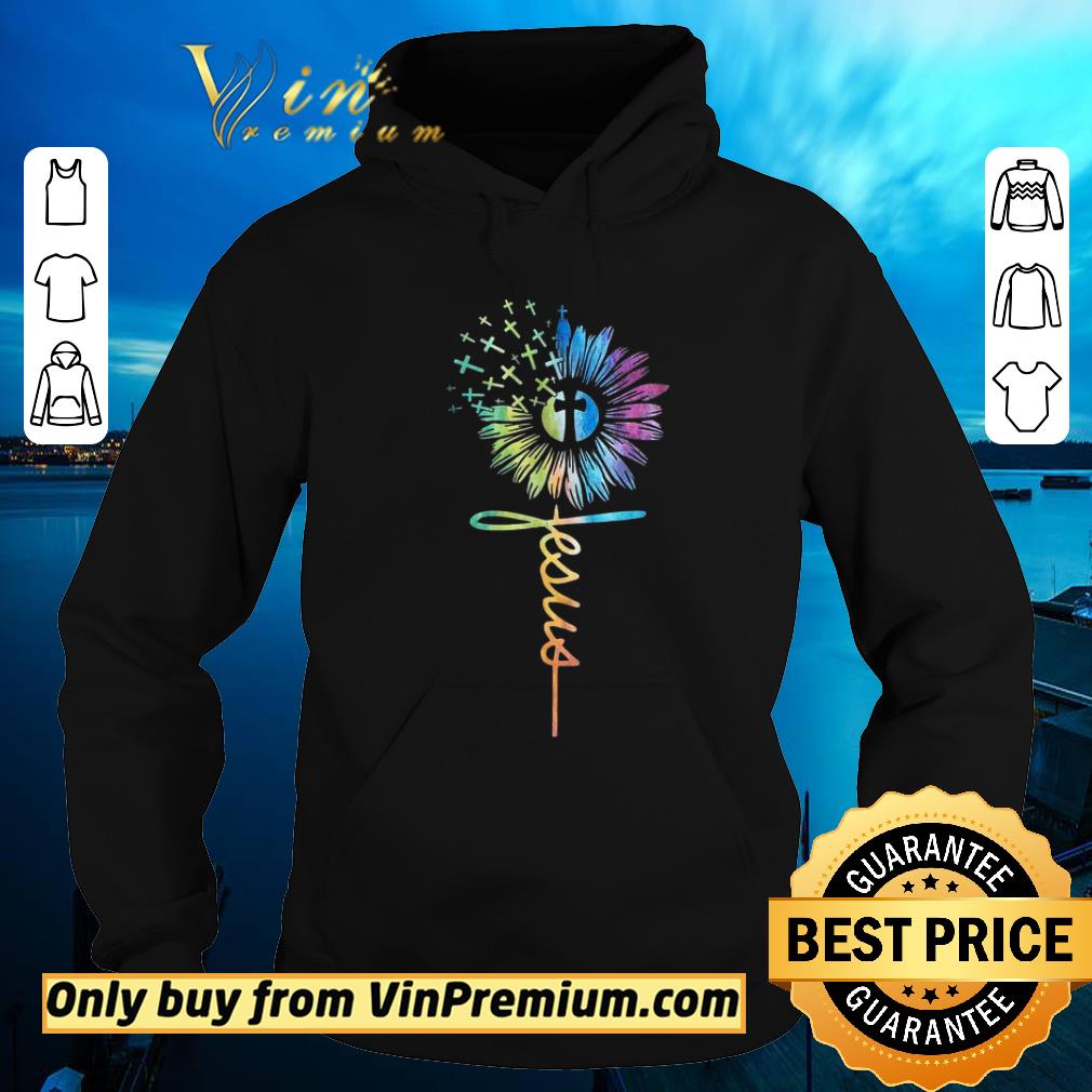 944a743d nice sunflower cross jesus shirt sweater 4 - Nice Sunflower Cross Jesus shirt sweater