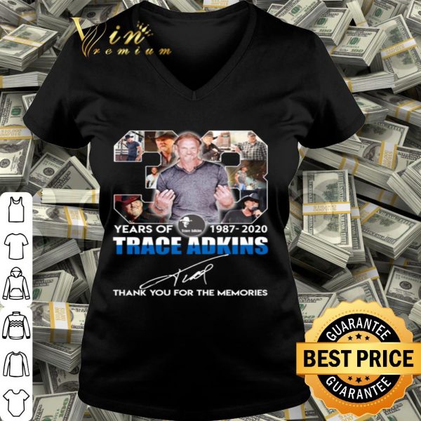 Trace adkins 33 Years of 1987-2020 signed thank you for memories shirt
