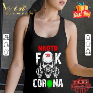NKOTB fuck Coronavirus version skull shirt