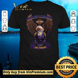 Original Skull Motor Harley Davidson Cycles LSU Tigers shirt sweater