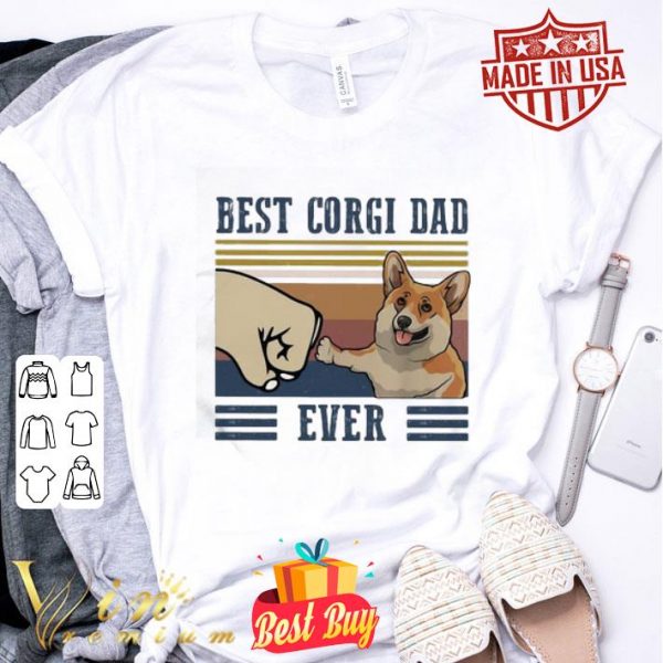 Vintage Best Corgi dad ever shirt