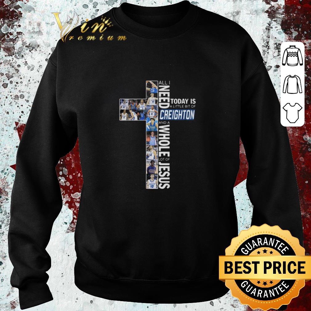 Awesome All i need today is a little bit of Creighton Bluejays Jesus shirt Awesome All i need today is a little bit of Creighton Bluejays Jesus shirt 4 - Awesome All i need today is a little bit of Creighton Bluejays Jesus shirt