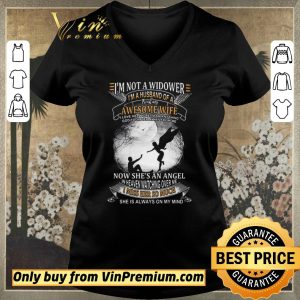 Awesome I’m not a widower I’m a husband of a freaking awesome wife shirt sweater 1