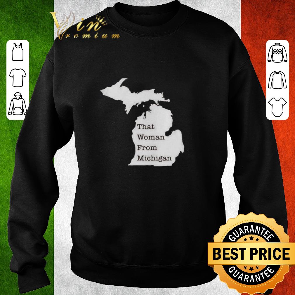 Awesome That woman from Michigan State map shirt 4 - Awesome That woman from Michigan State map shirt