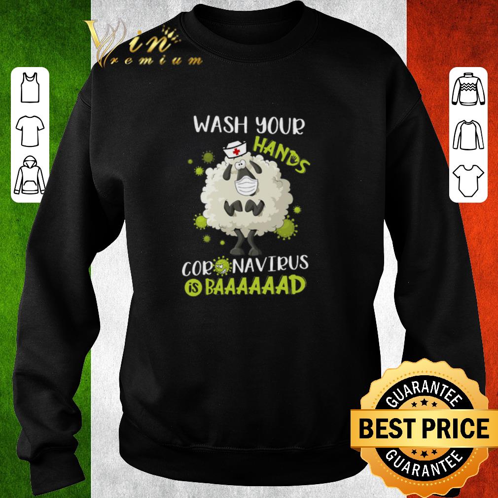 Funny Awesome Sheep nurse mask wash your hands Coronavirus is bad shirt 4 - Funny Awesome Sheep nurse mask wash your hands Coronavirus is bad shirt