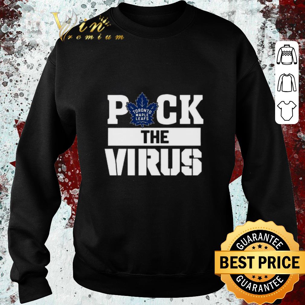 Funny Toronto Maple leafs Puck the virus Corona shirt 4 - Funny Toronto Maple leafs Puck the virus Corona shirt