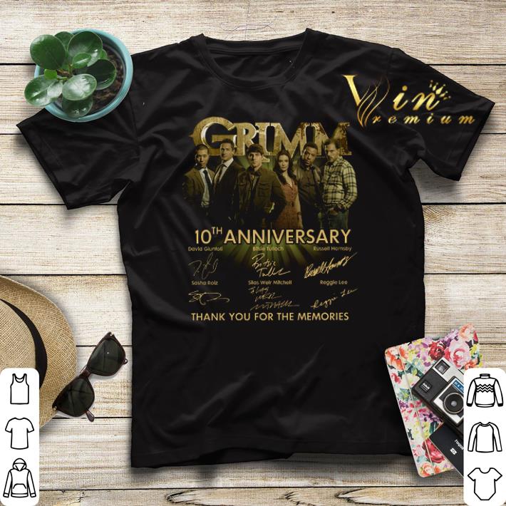 Grimm 10th Anniversary Signature Thank You For The Memories shirt sweater Grimm 10th Anniversary Signature Thank You For The Memories shirt sweater 4 - Grimm 10th Anniversary Signature Thank You For The Memories shirt sweater