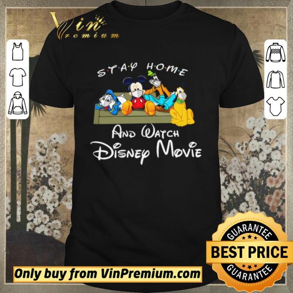 Hot Donald Duck Mickey Mouse Pluto Dog Goofy Dog Stay Home Coronavirus shirt sweater