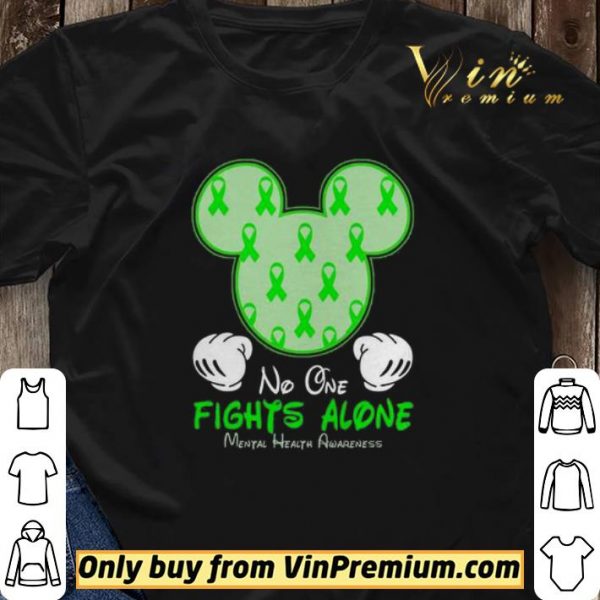 Mickey Mouse No One Fights Alone Mental Health Awareness shirt sweater
