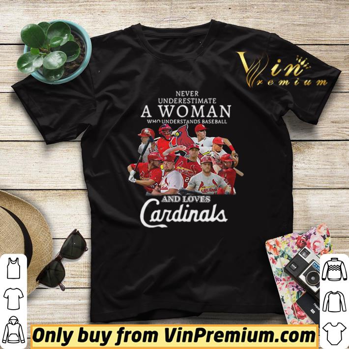 Never underestimate a woman who understands baseball and love St. Louis Cardinals shirt sweater Never underestimate a woman who understands baseball and love St Louis Cardinals shirt sweater 4 - Never underestimate a woman who understands baseball and love St. Louis Cardinals shirt sweater