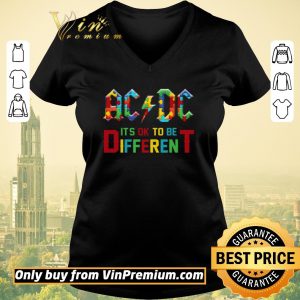 Nice Autism AC DC Its Ok To Be Different shirt sweater 1