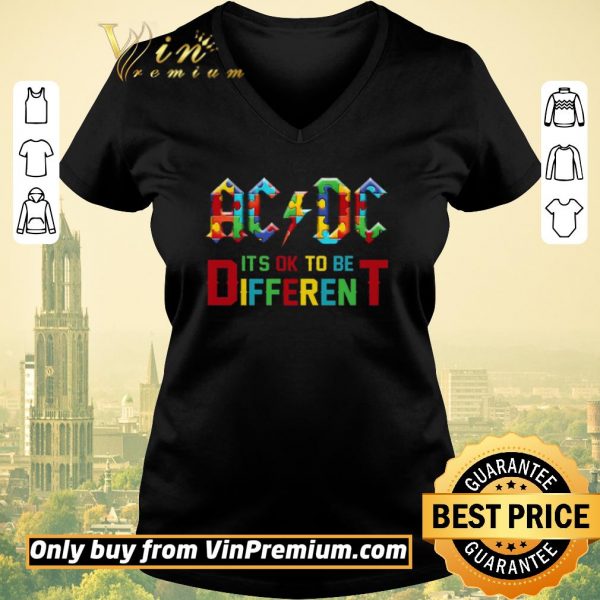 Nice Autism AC DC Its Ok To Be Different shirt sweater